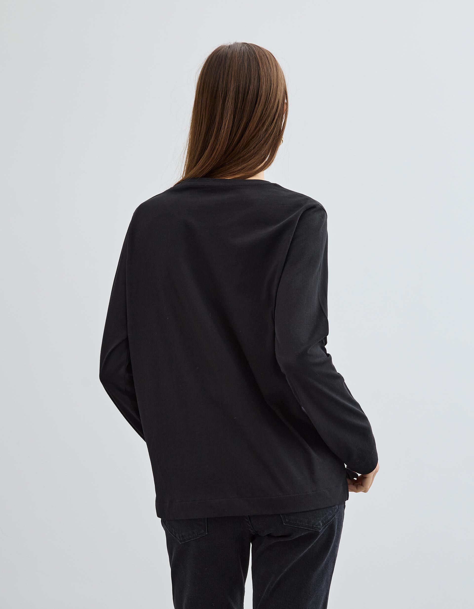 Comprar Online T-shirt Manga Comprida, Mulher, Preto