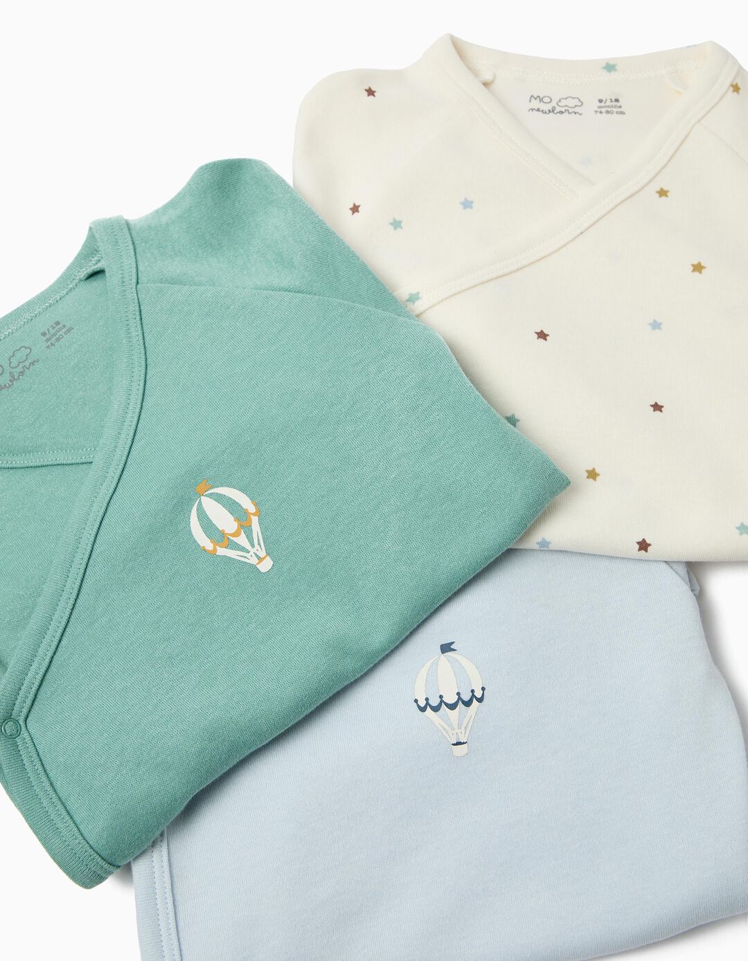 Pack 3 Bodies Quimono, Menino, Multicor