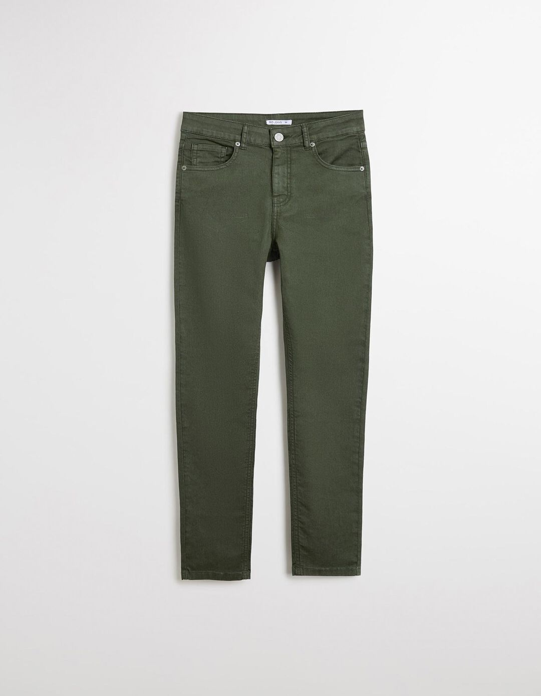 Calças de Ganga 'Skinny', Mulher, Verde Escuro