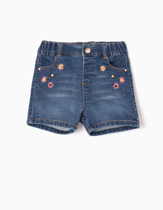 Denim Shorts, Flowers