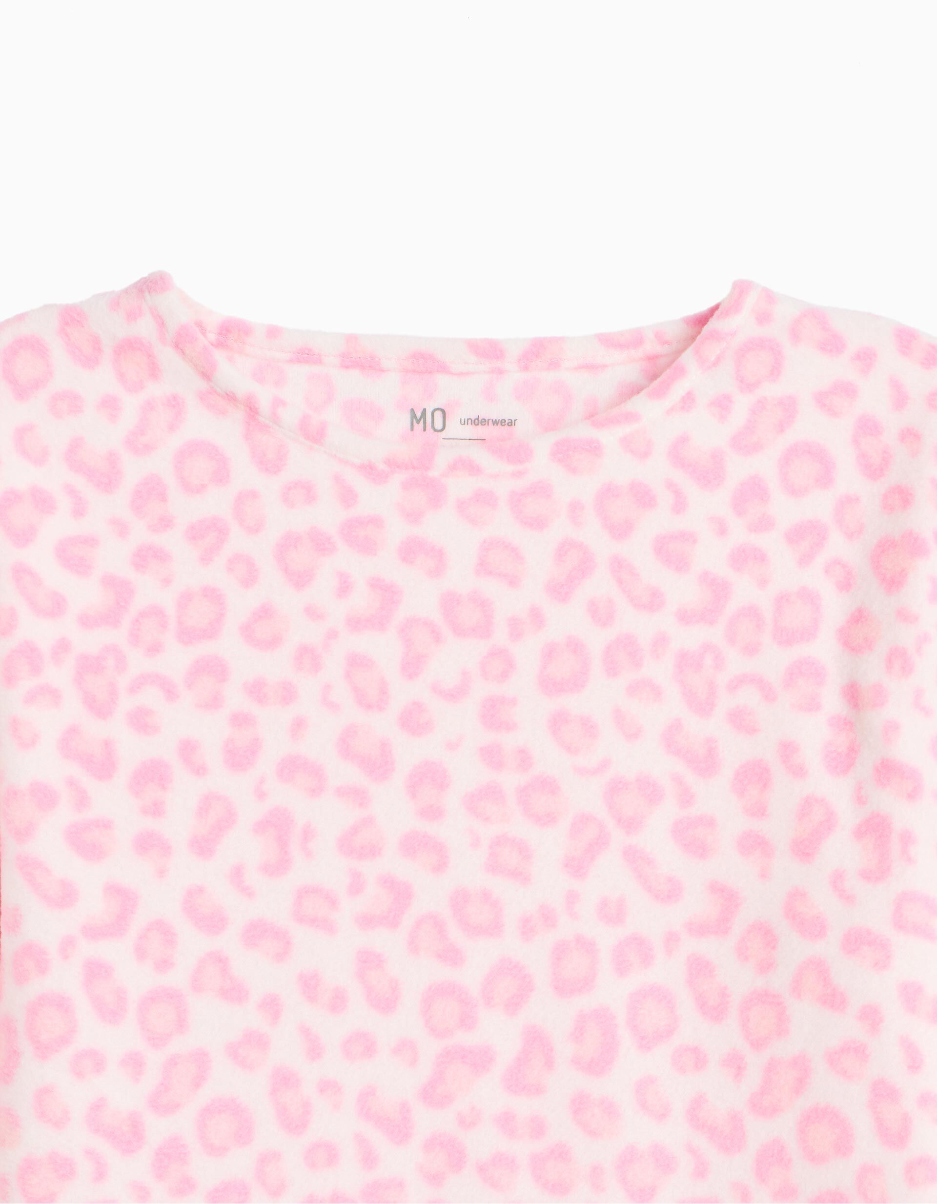 Comprar Online Pijama Polar Animal Print, Menina, Rosa