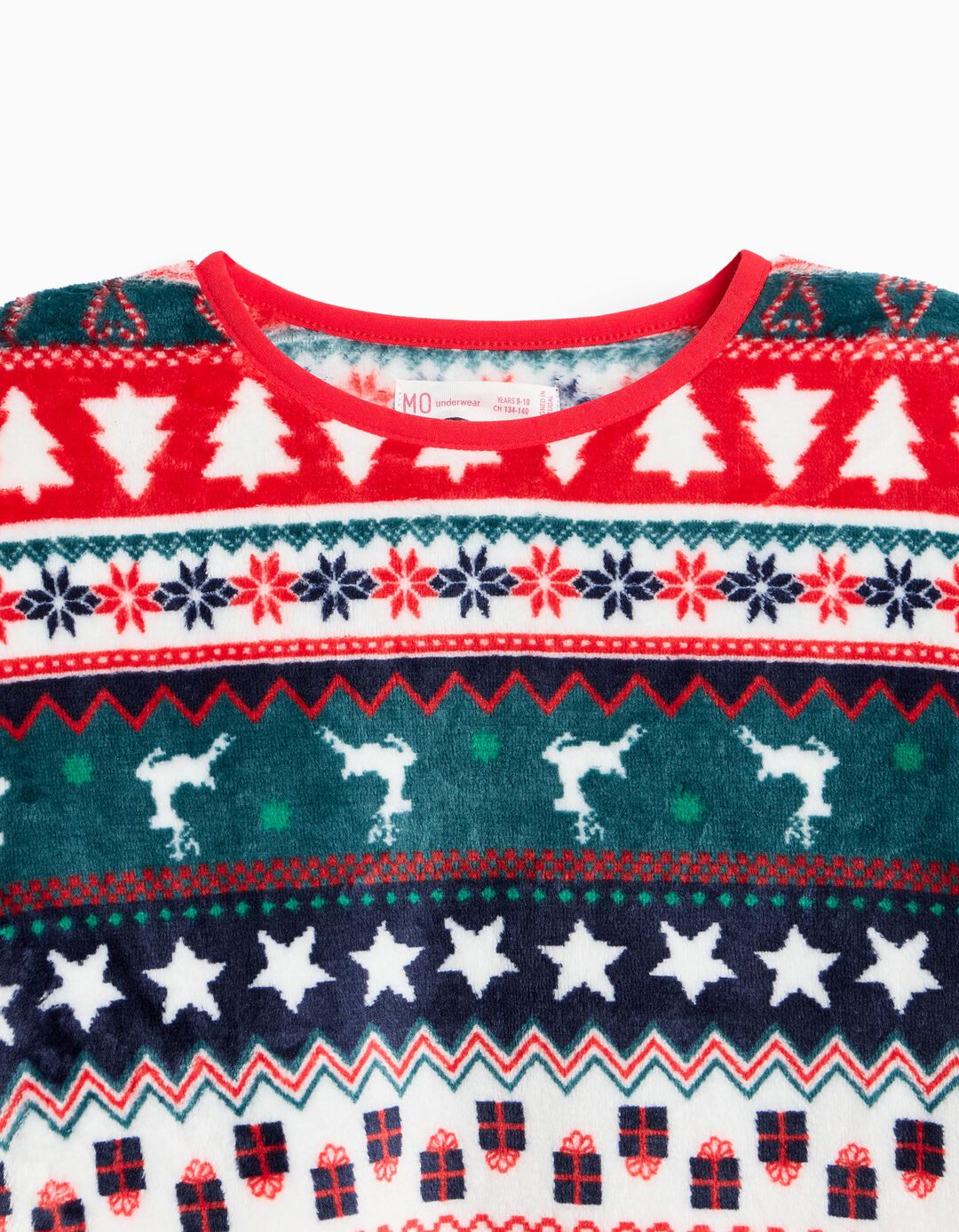 Pijama De Natal, Crian&ccedil;a, Vermelho Escuro