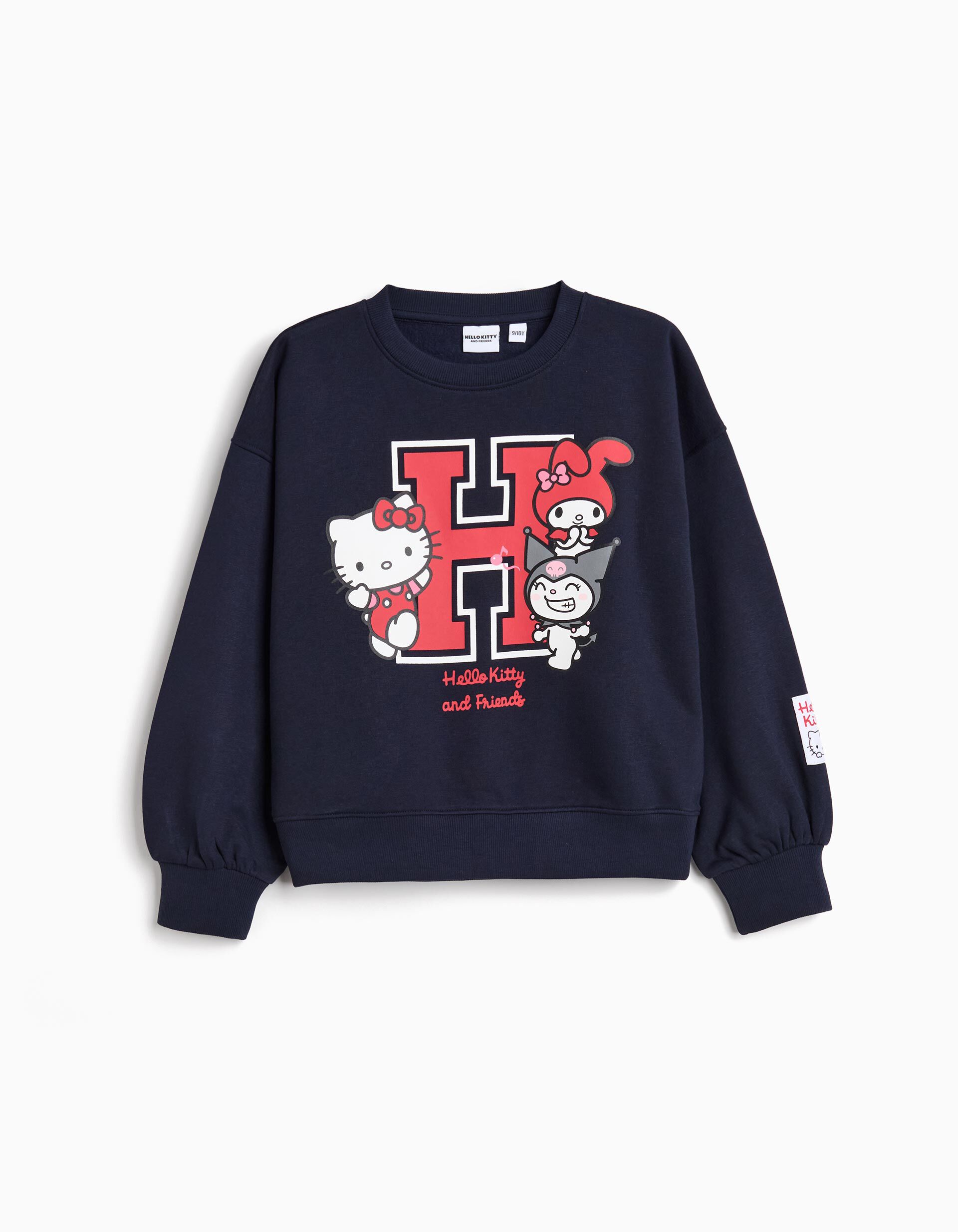 Comprar Online Sweatshirt 'Hello Kitty', Menina, Azul Escuro