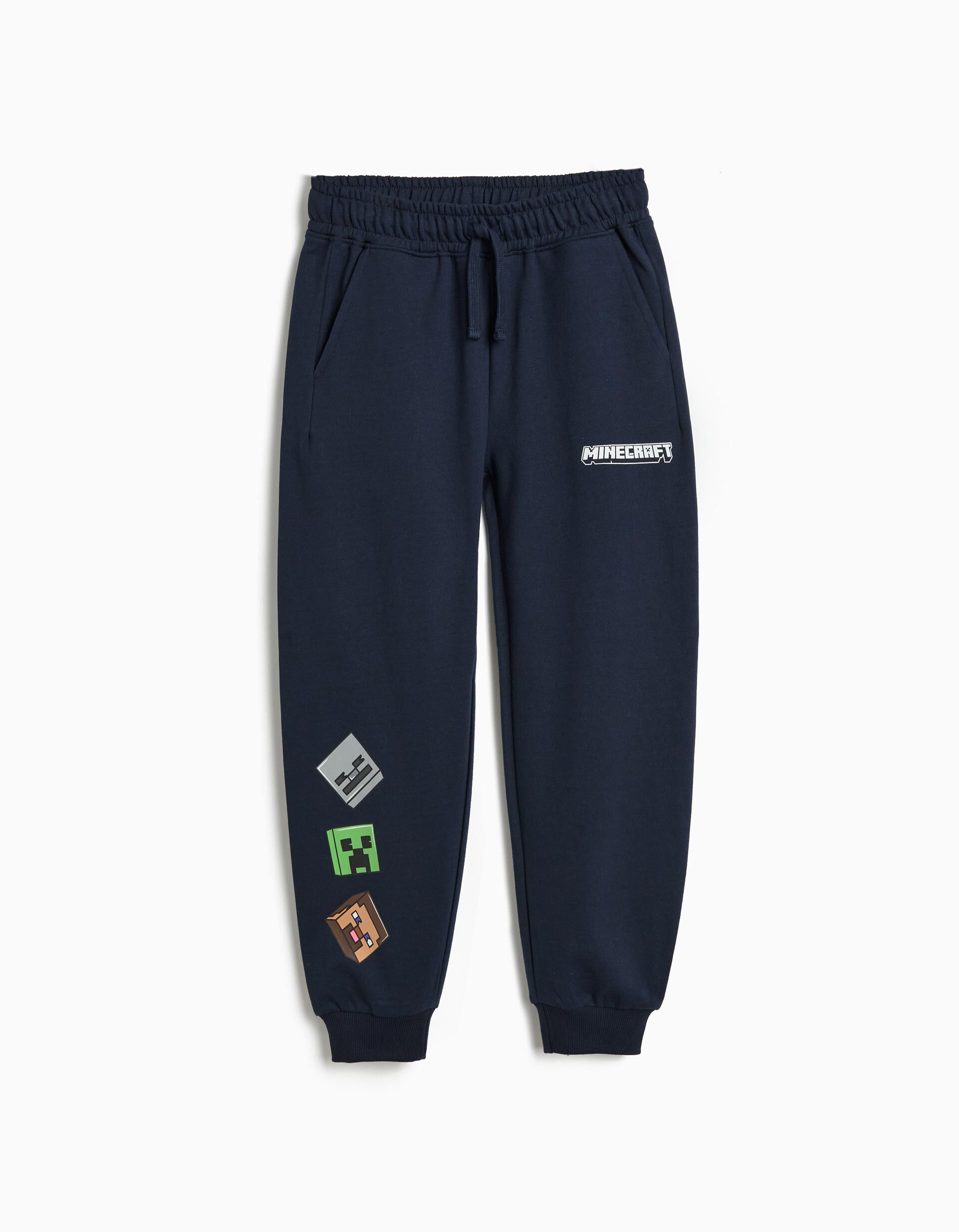 Comprar Online Joggers de Felpa 'Minecraft', Menino, Azul Escuro