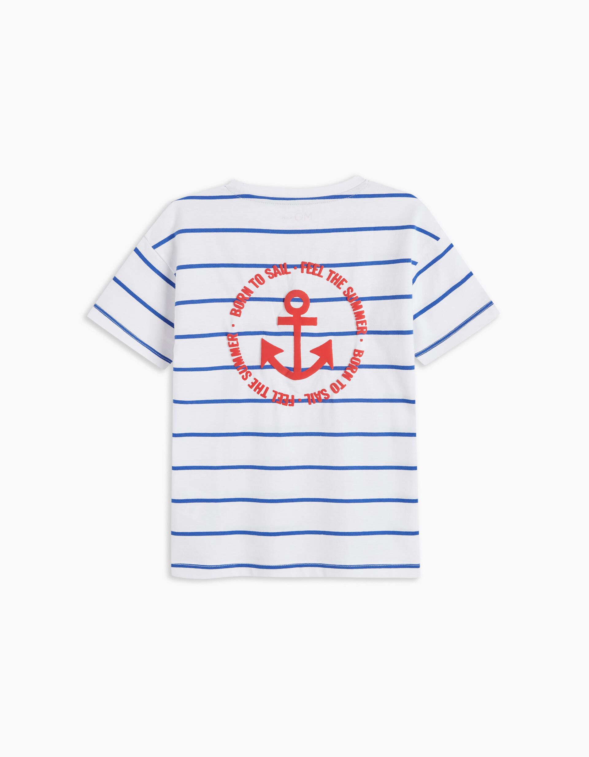 Comprar Online Striped T-shirt, Boys, White