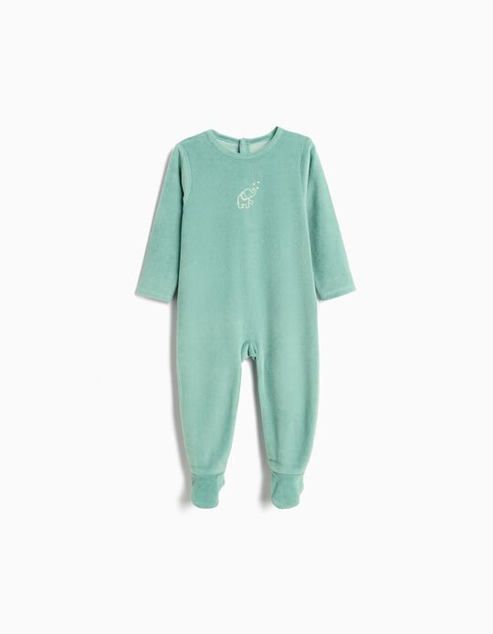 Comprar Online Babygrow Veludo, Recém-Nascido, Verde Escuro