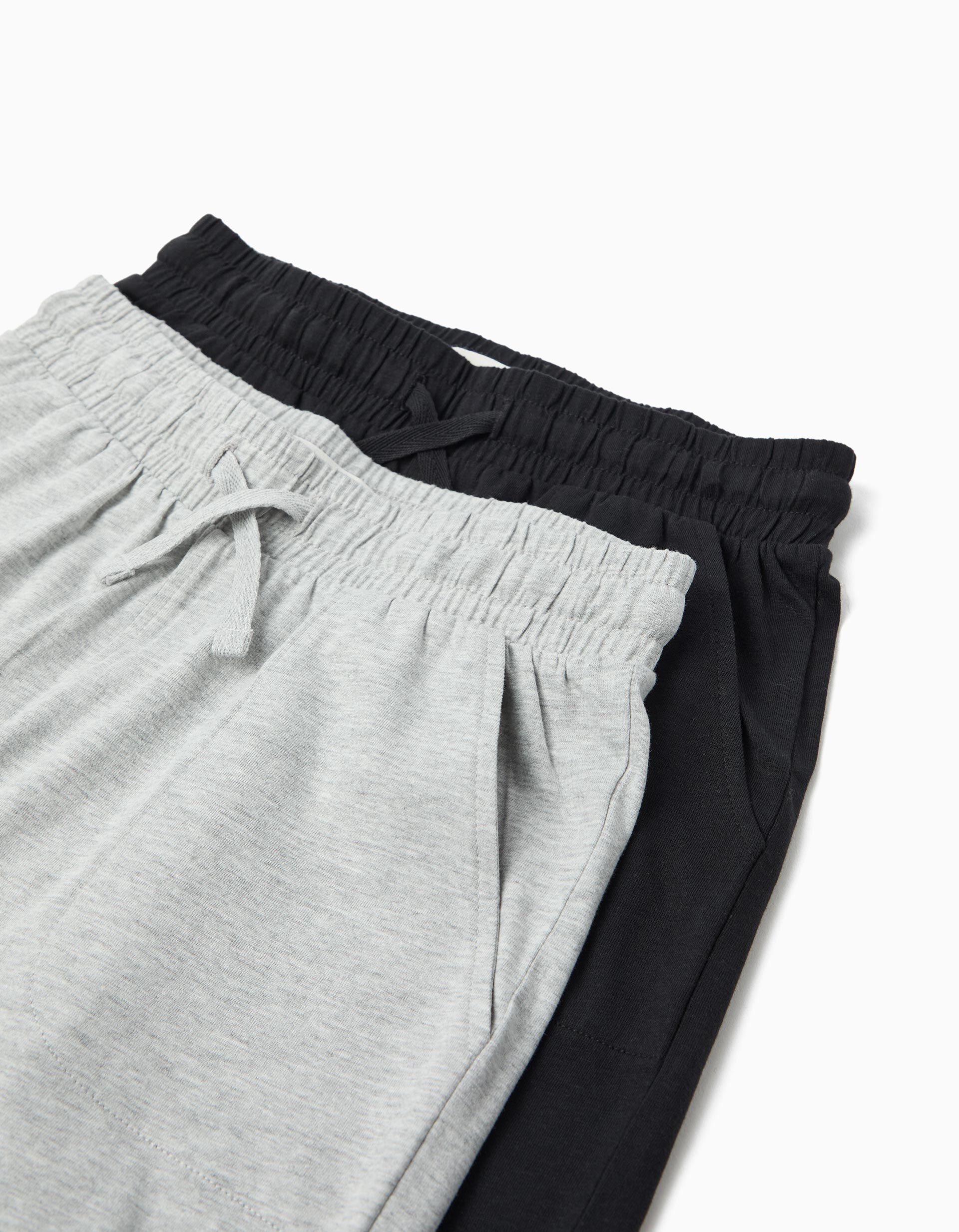 Comprar Online Pack 2 Cal&ccedil;&otilde;es Jersey, Menino, Cinzento Claro