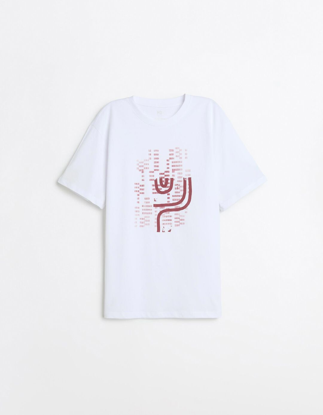 T-shirt Jersey Estampada, Homem, Branco