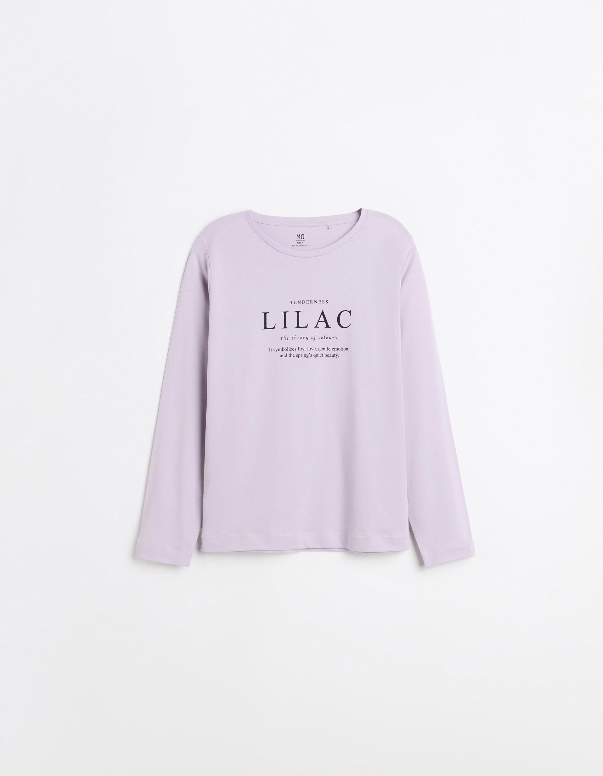 Comprar Online T-shirt Manga Comprida, Mulher, Roxo