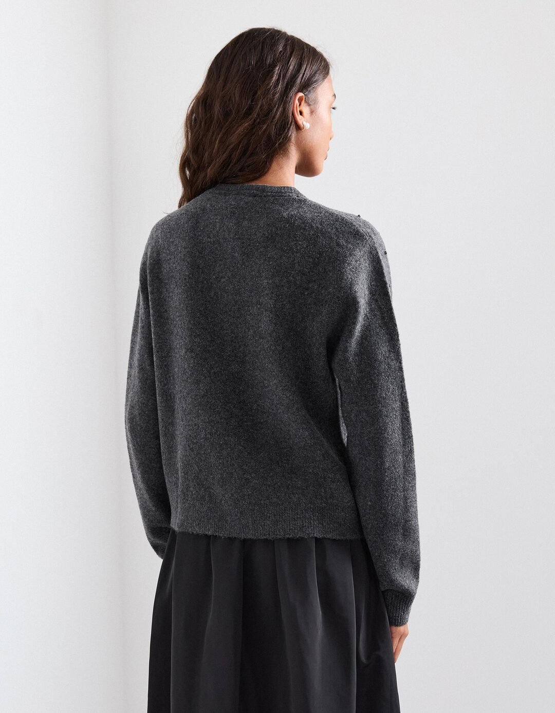 Casaco com L&atilde;, Mulher, Cinzento Escuro