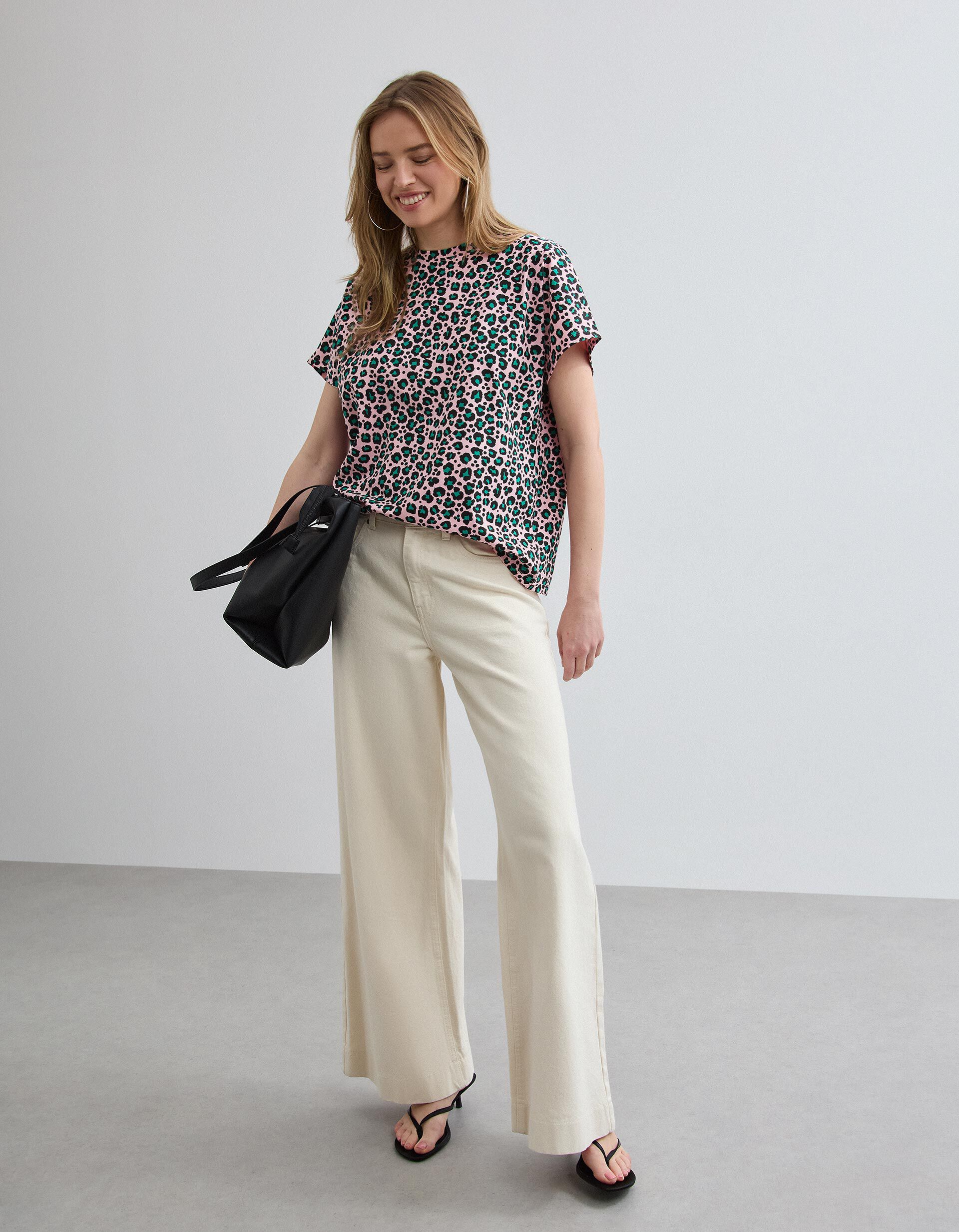 Comprar Online T-shirt Animal Print, Mulher, Rosa