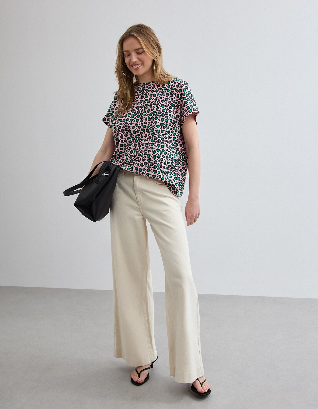T-shirt Animal Print, Mulher, Rosa