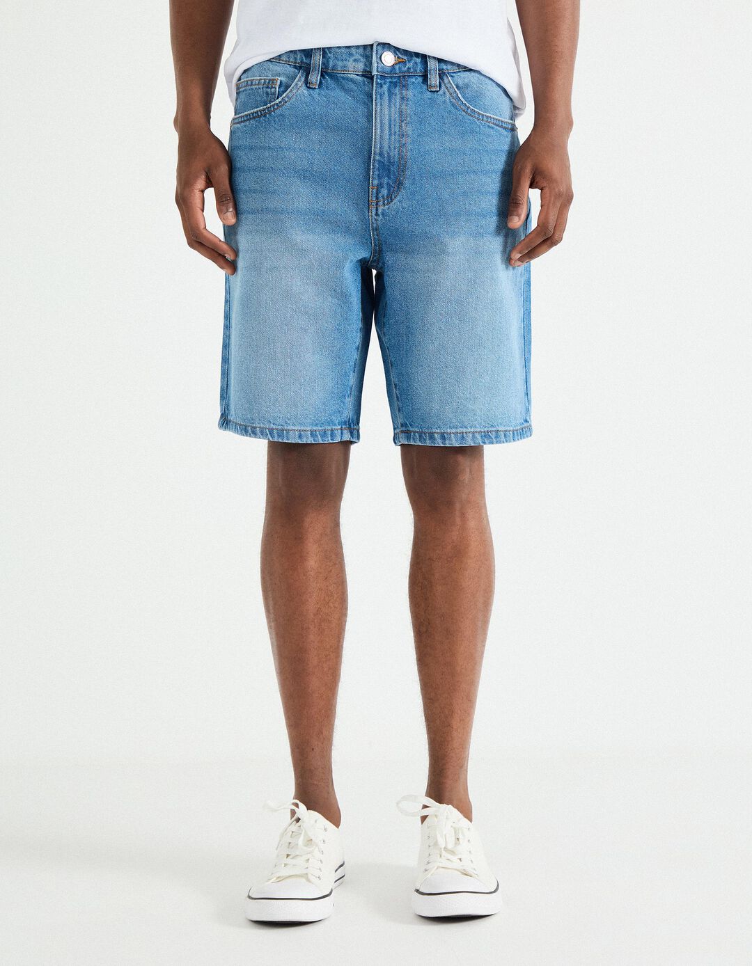 Calções de Ganga 'Straight Fit', Homem, Azul 