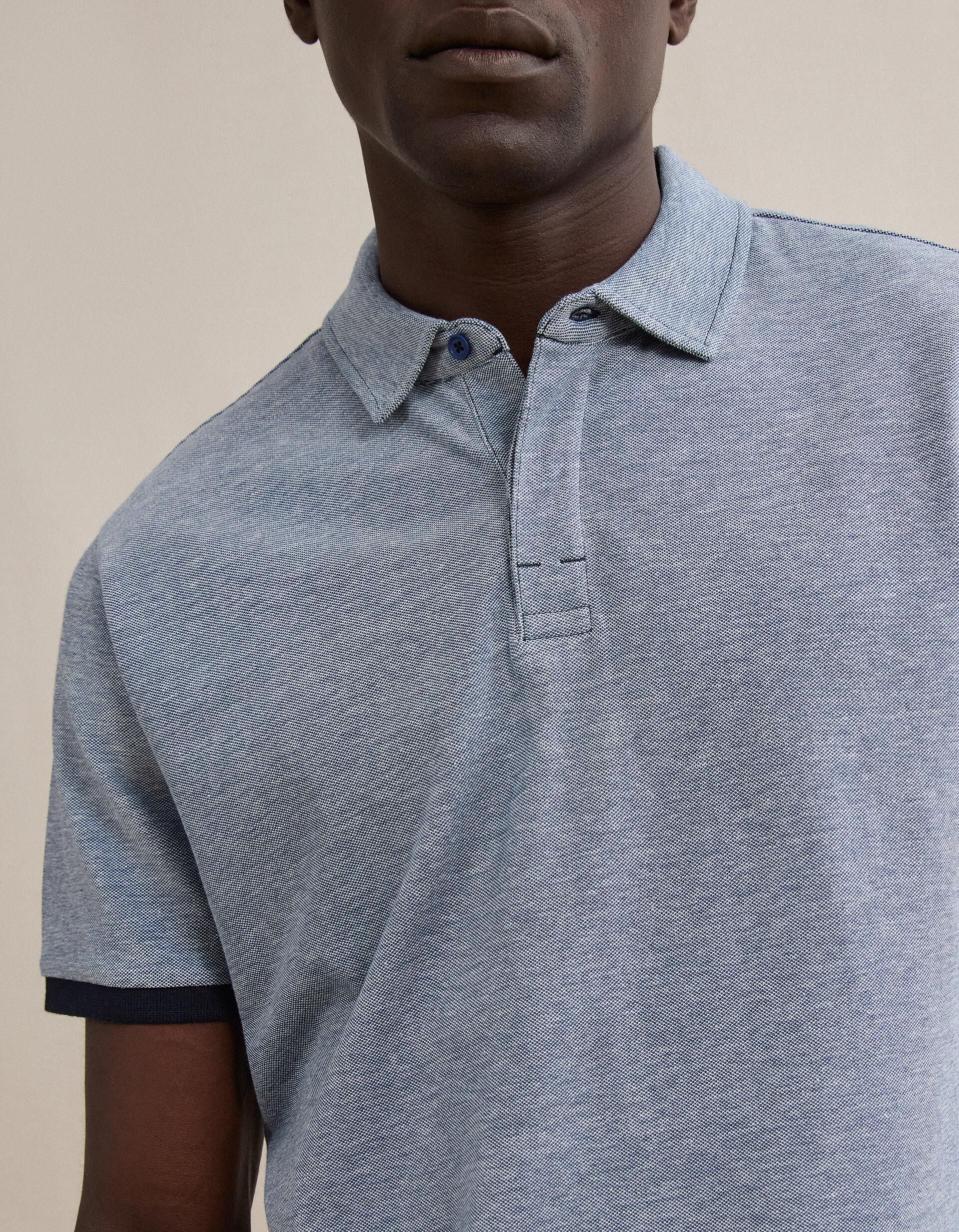 Comprar Online Polo Oxford Piquet, Homem, Azul