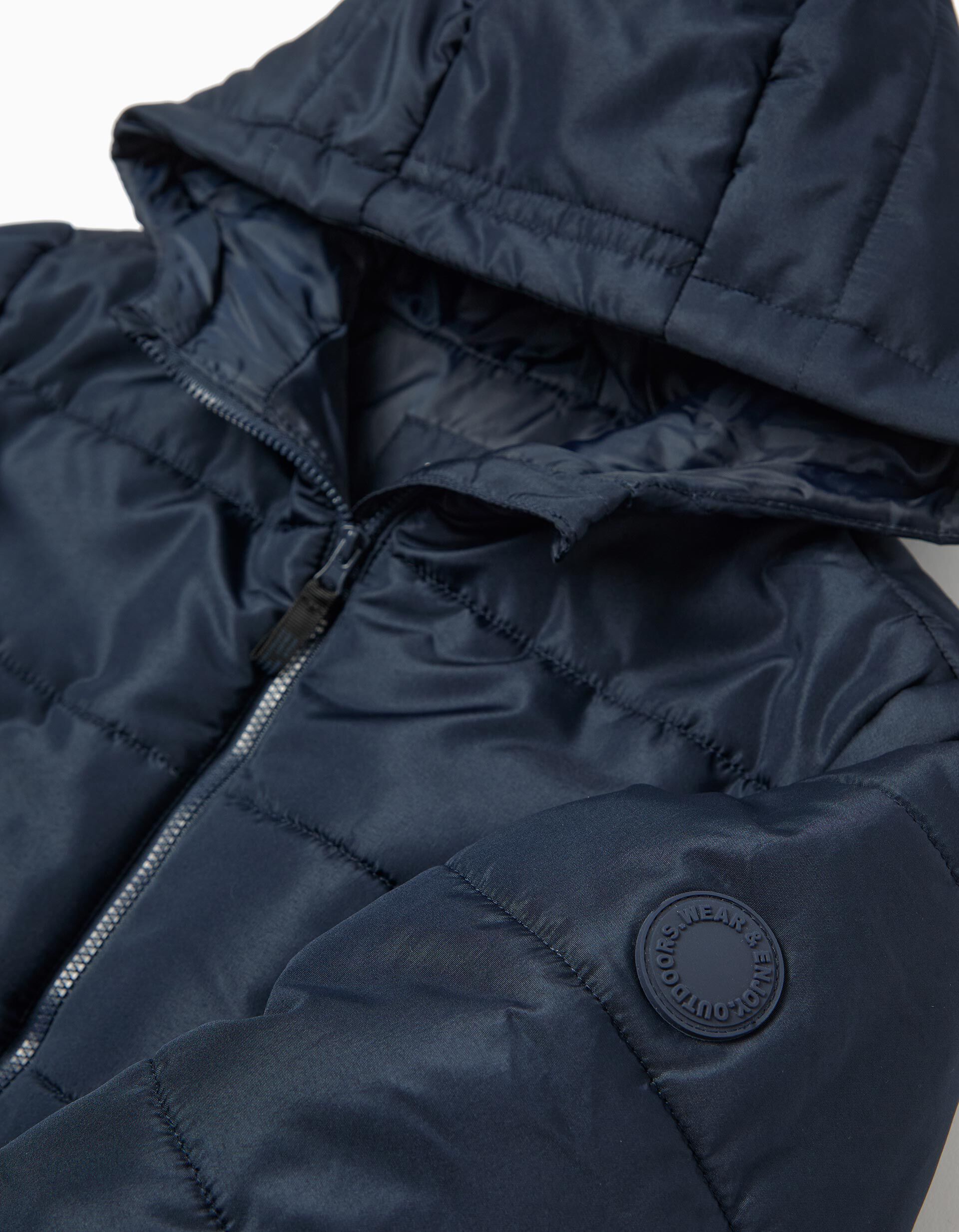 Comprar Online Casaco Acolchoado com Capuz, Menino, Azul Escuro