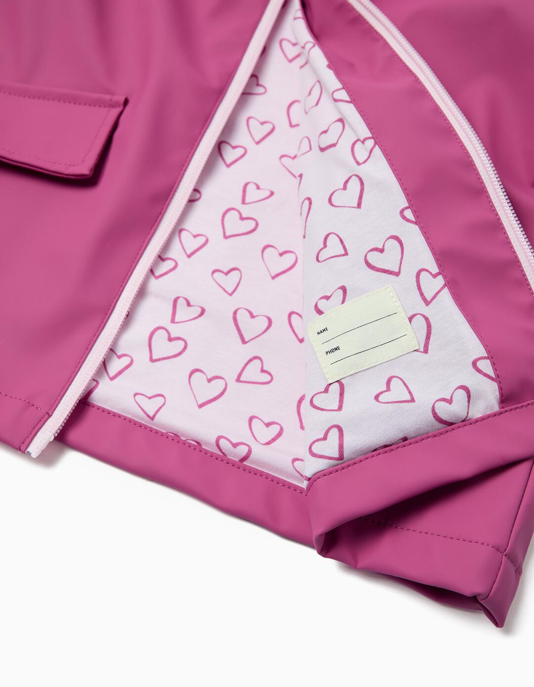 Parka, Menina, Rosa Escuro