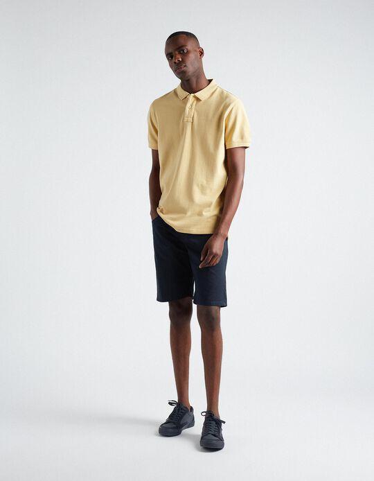 Comprar Online Straight Fit Twill Shorts, Men, Dark Blue