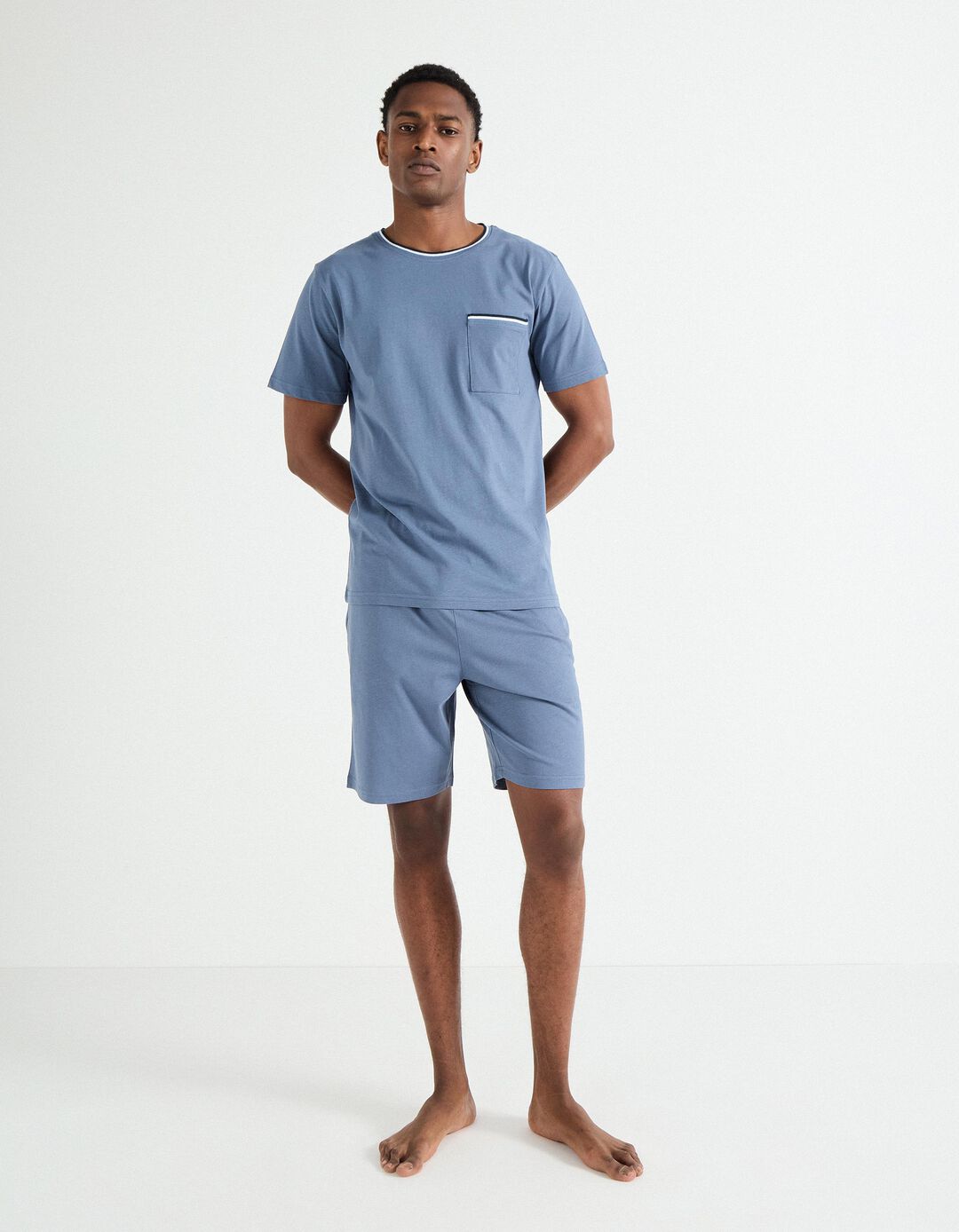Pijama Jersey, Homem, Azul