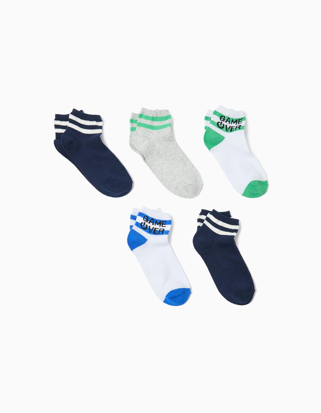 Pack 5 Pares de Meias, Menino, Multicor
