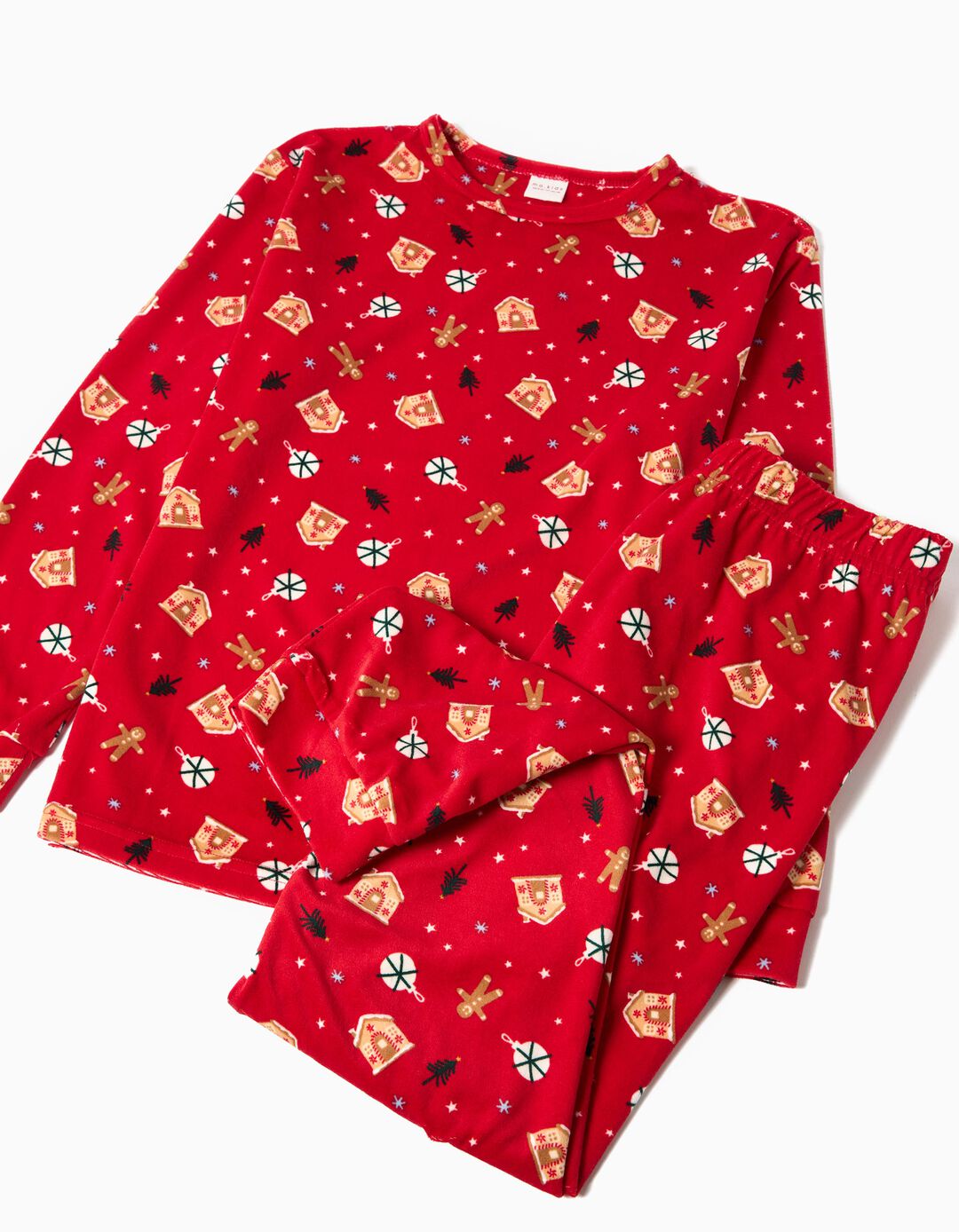 Pijama Polar de Natal, Menino, Vermelho