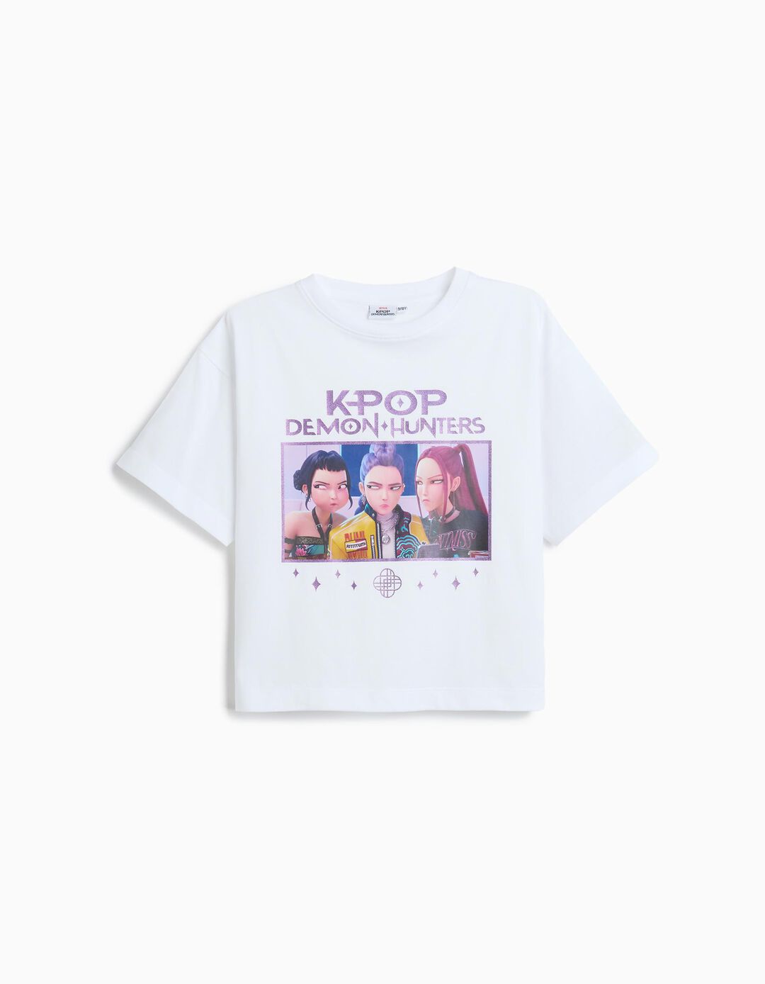 T-shirt 'KPop Demon Hunters', Menina, Branco