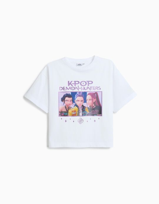 Comprar Online T-shirt 'KPop Demon Hunters', Menina, Branco