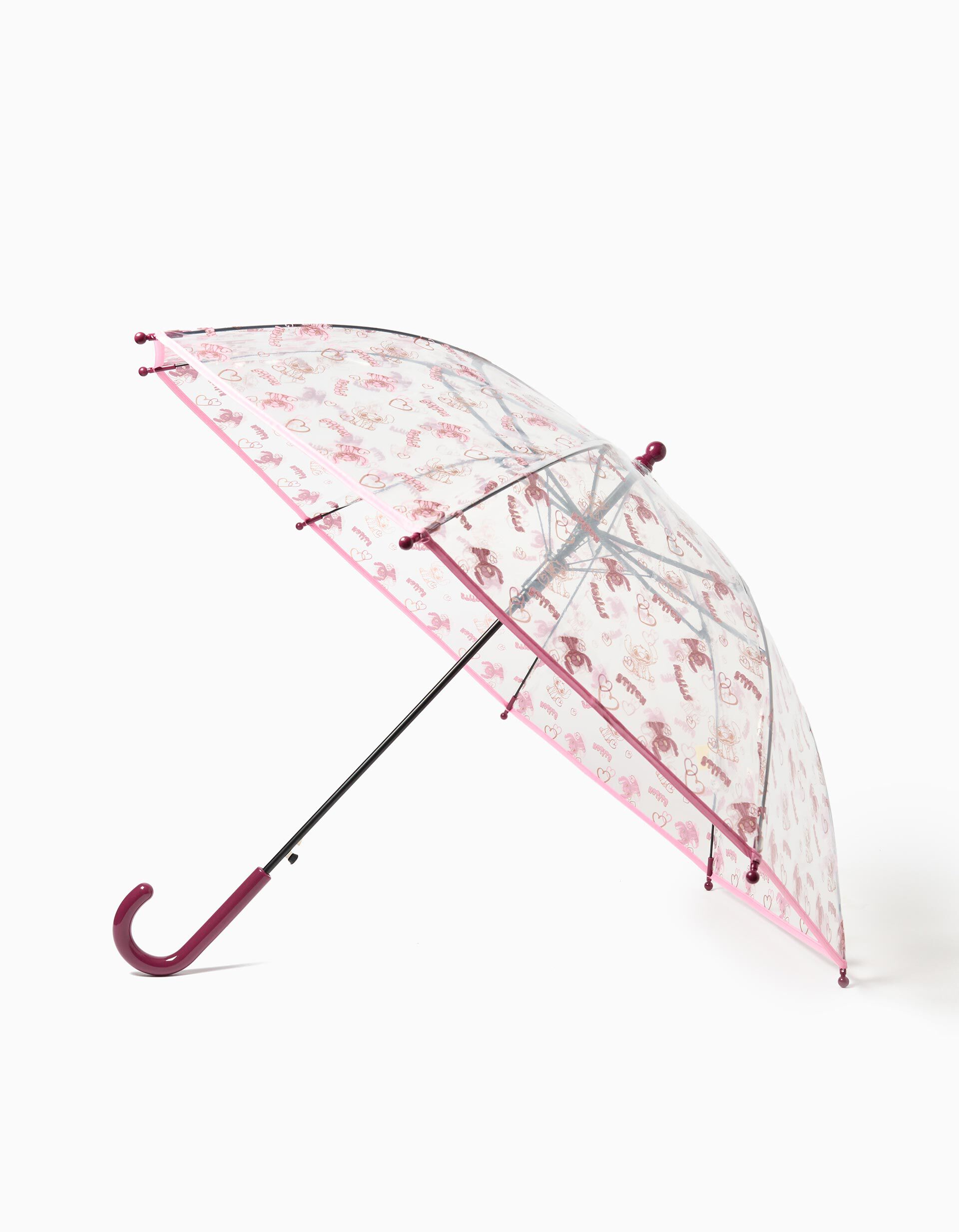 Comprar Online Guarda-chuva Transparente 'Stitch' &copy;Disney, Menina, Branco