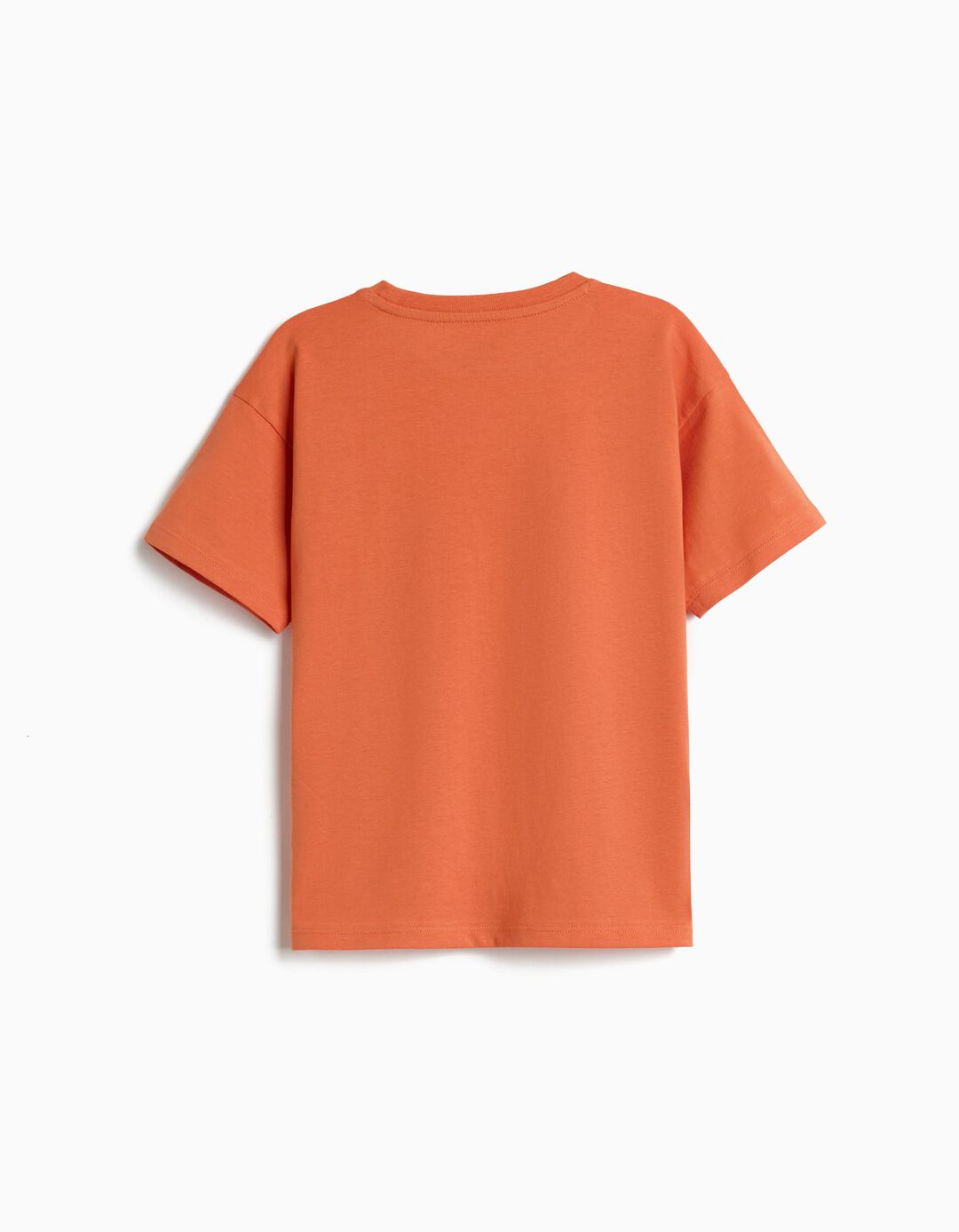 T-shirt Estampada, Menino, Laranja Escuro