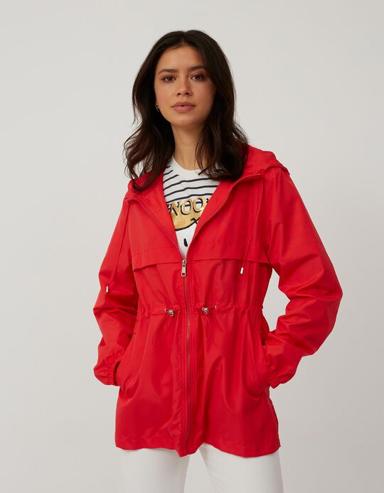 Hooded Parka, Red