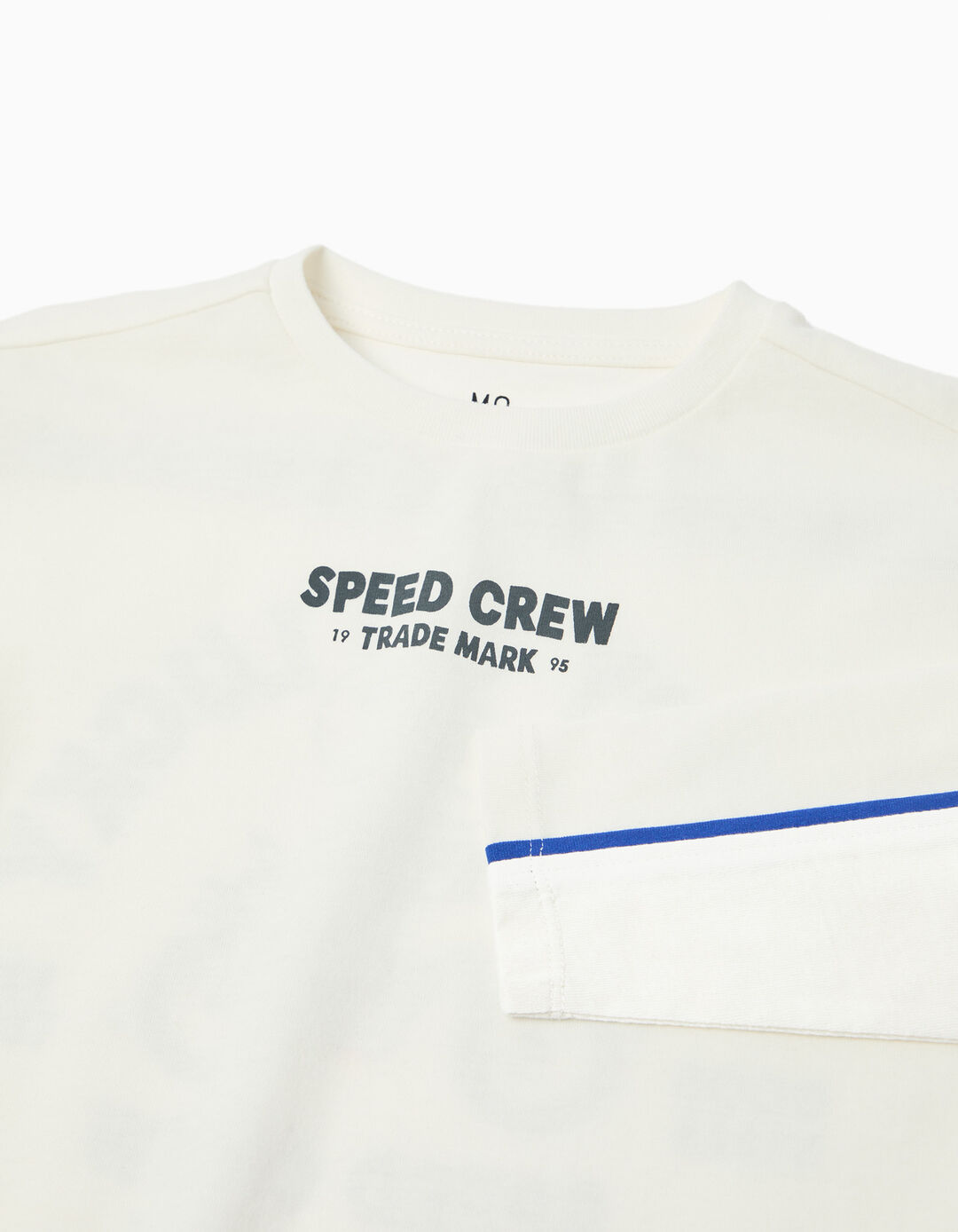 T-shirt de Manga Comprida, Menino, Branco