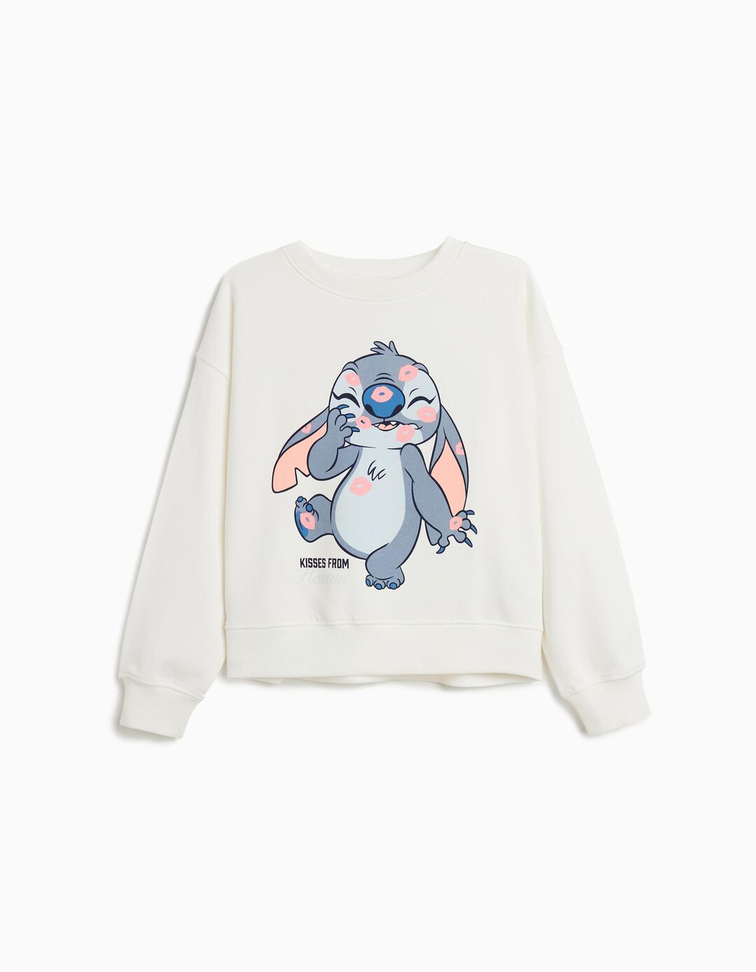 Sweatshirt de Felpa 'Stitch' &copy;Disney, Menina, Branco