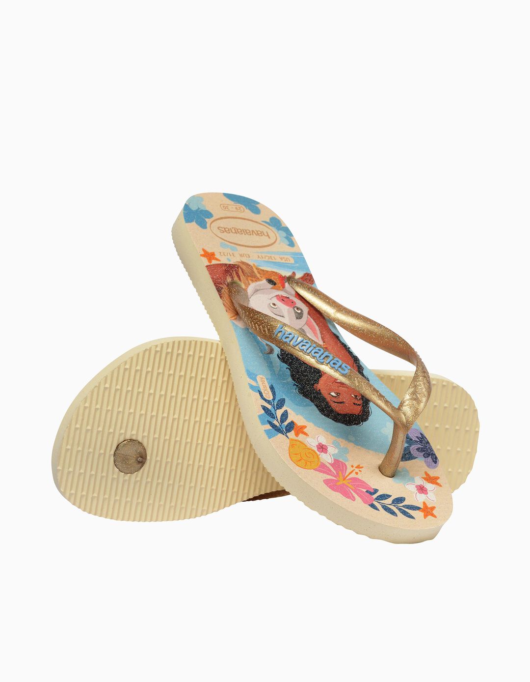 Chinelos Havaianas &copy;Disney, Menina, Bege