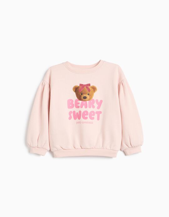Comprar Online Sweatshirt Estampada, Menina, Rosa Claro