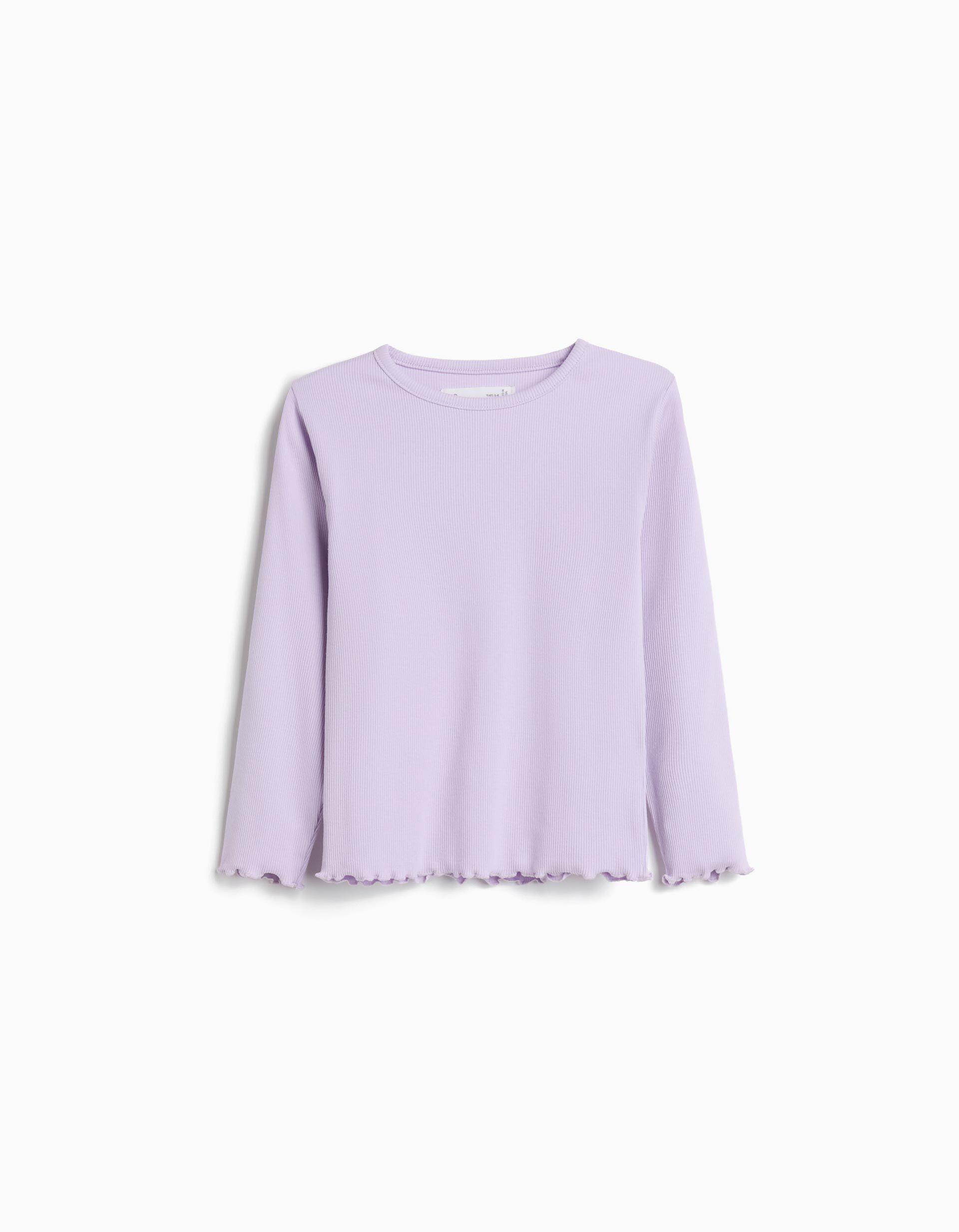 Comprar Online T-shirt de Manga Comprida, Menina, Roxo Claro