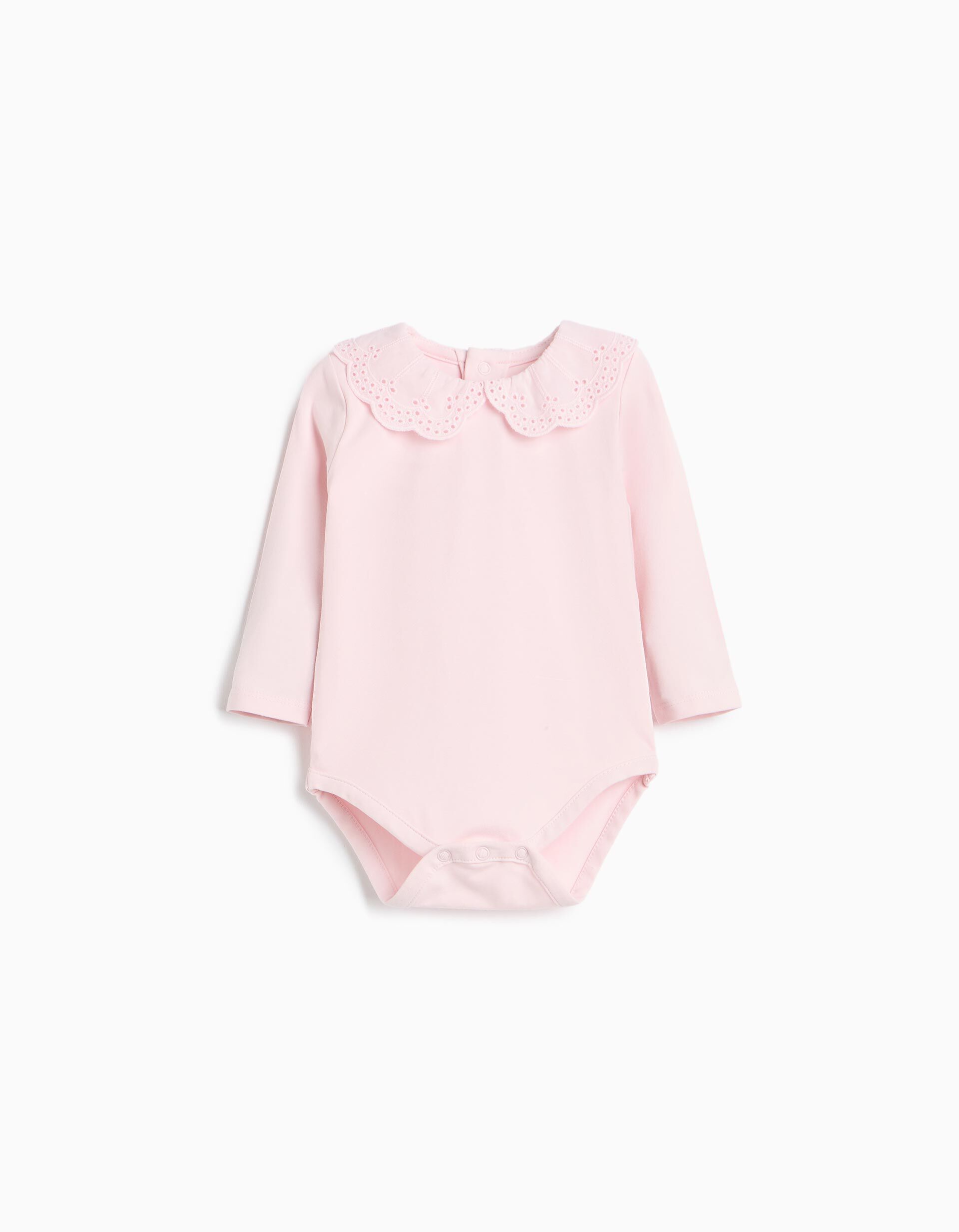 Comprar Online Body De Manga Comprida, Rec&eacute;m-Nascido, Rosa Claro