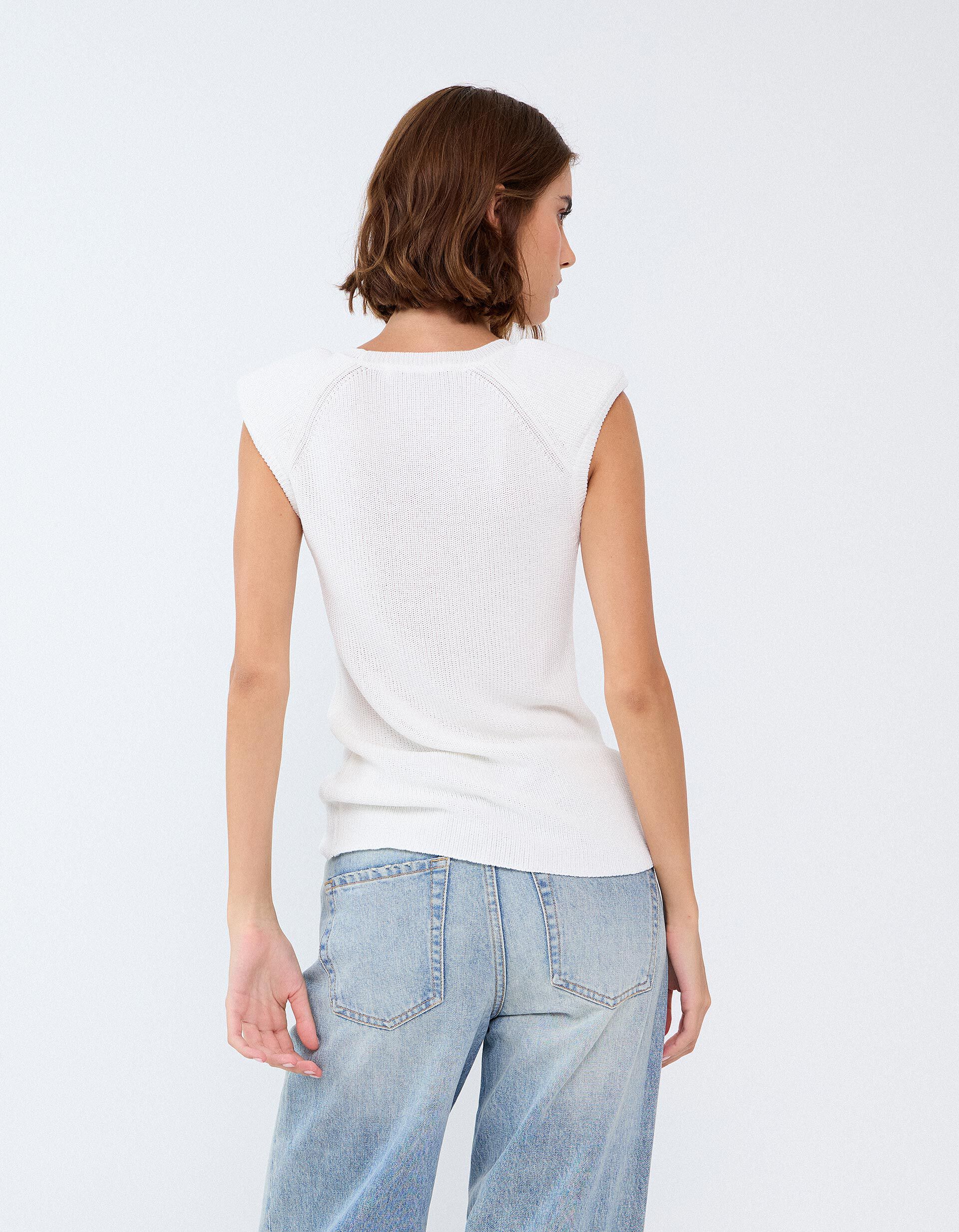 Comprar Online Sweater Sem Mangas, Mulher, Branco