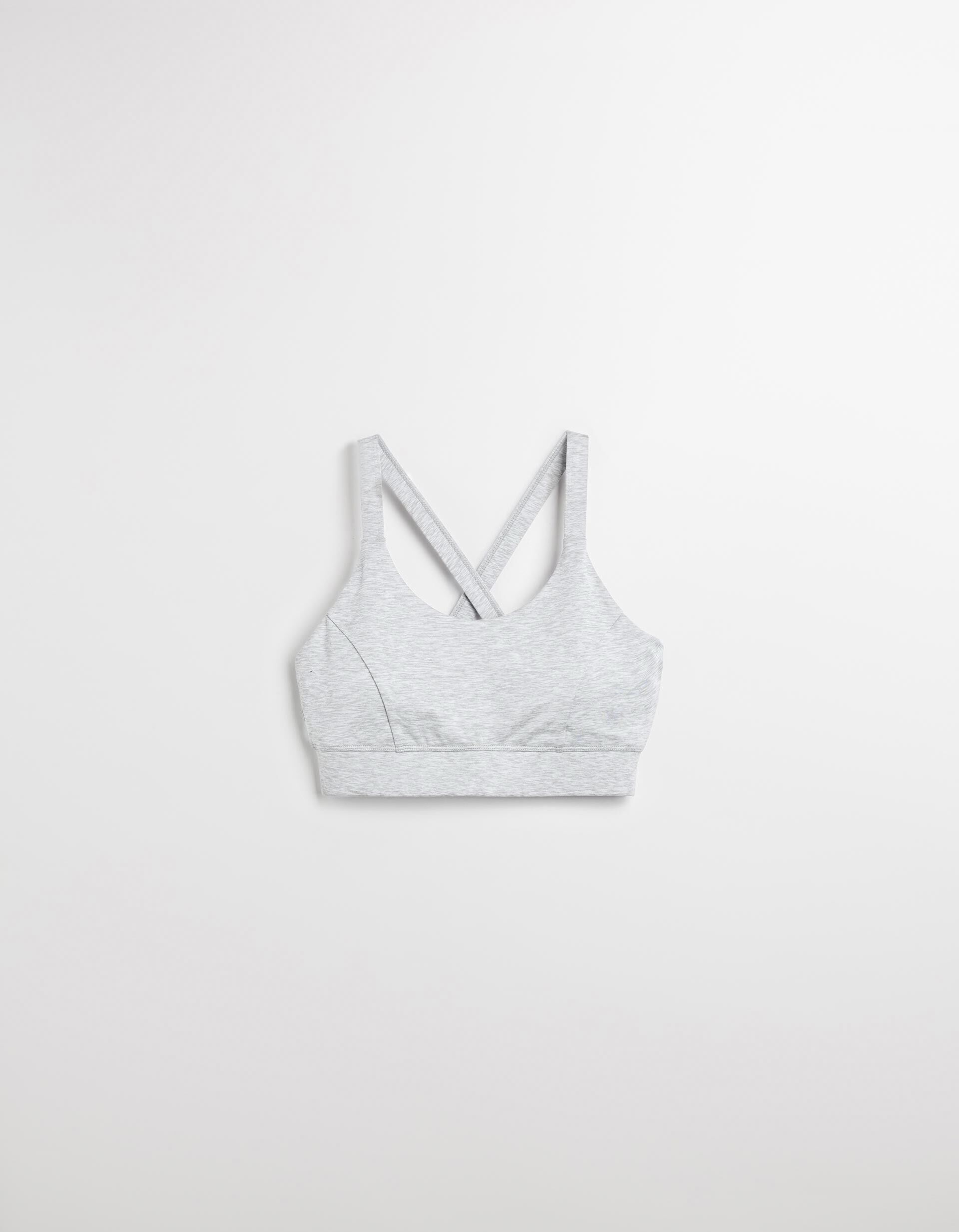 Comprar Online Top de Desporto, Mulher, Cinzento