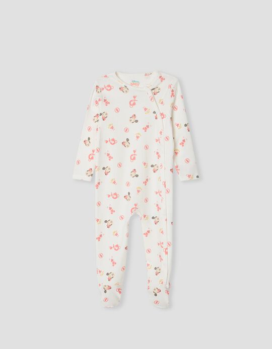 Minnie Mouse Sleepsuit, Baby Girls, White