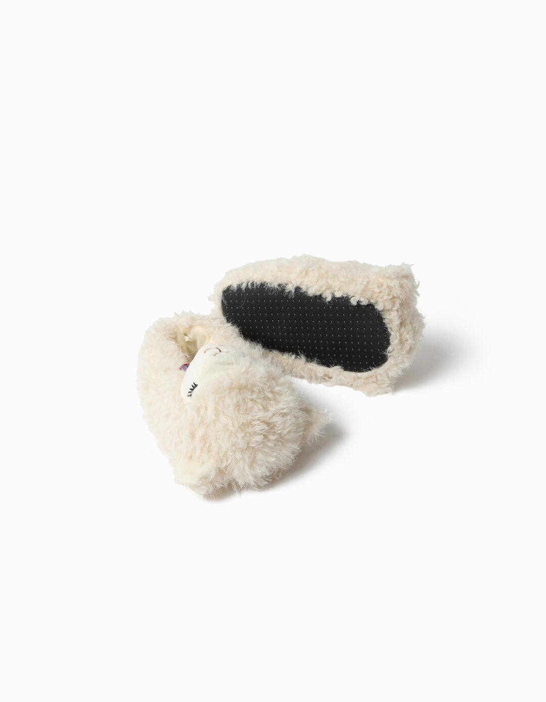 Pantufas Lama, Menina, Branco