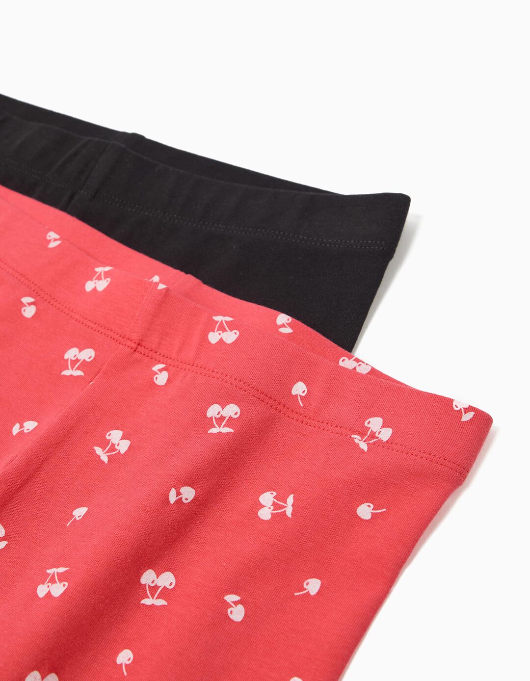 Pack 2 Leggings, Menina, Rosa Escuro