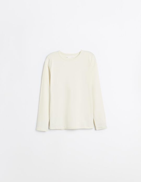 Comprar Online T-shirt Manga Comprida, Mulher, Cru