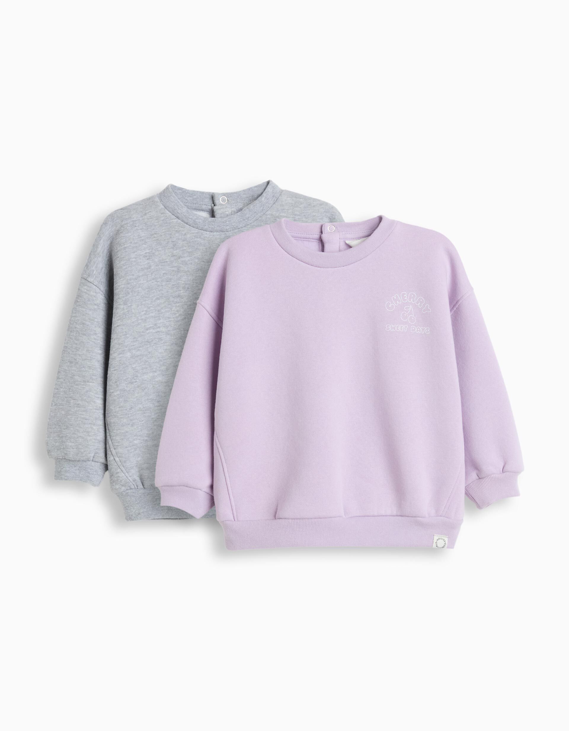 Comprar Online Pack 2 Sweatshirts de Felpa, Menina, Roxo Claro