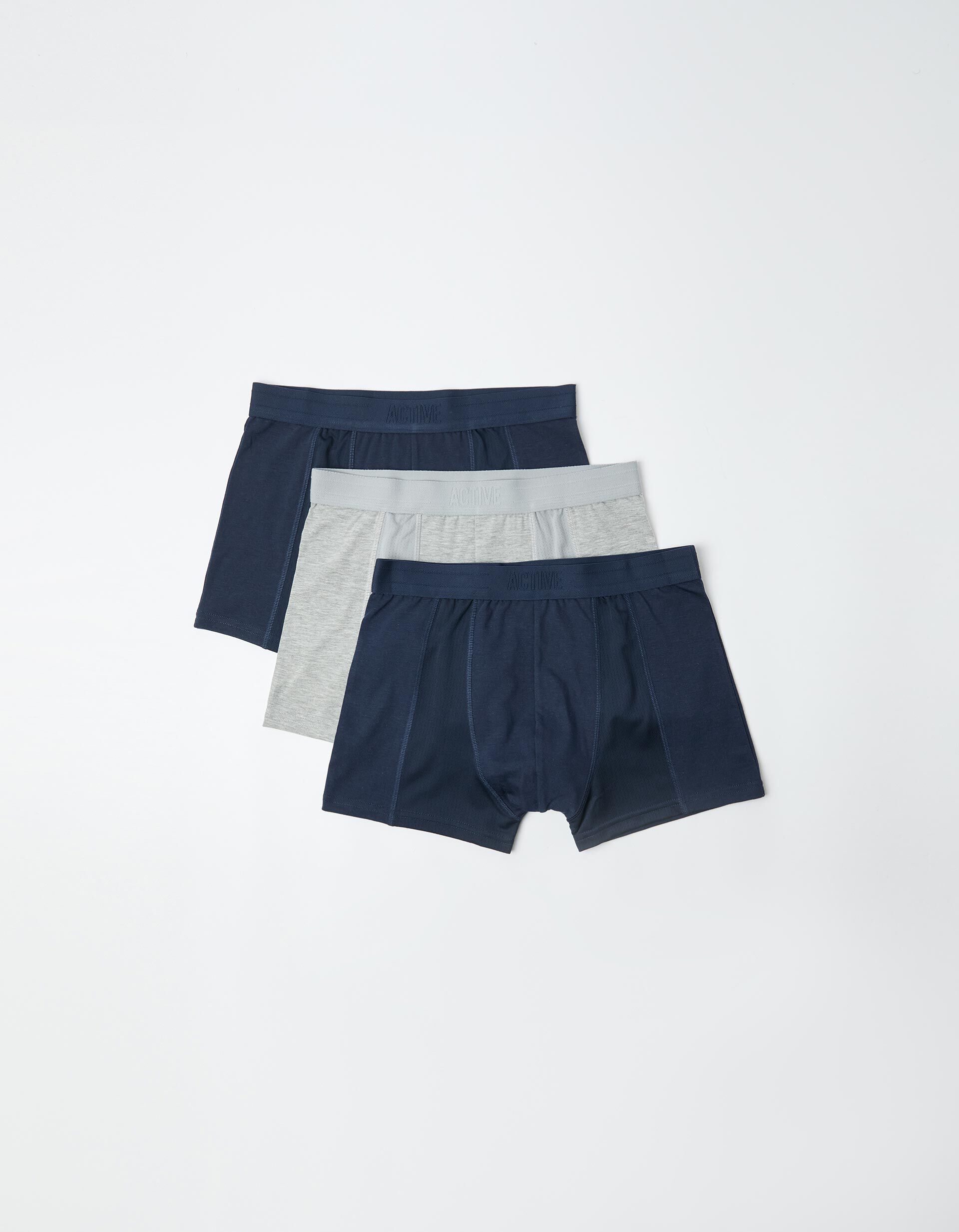 Comprar Online Pack 3 Boxers, Homem, Azul Escuro