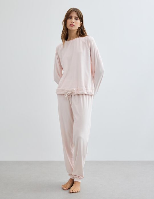 Comprar Online Pijama Veludo, Mulher, Rosa Claro