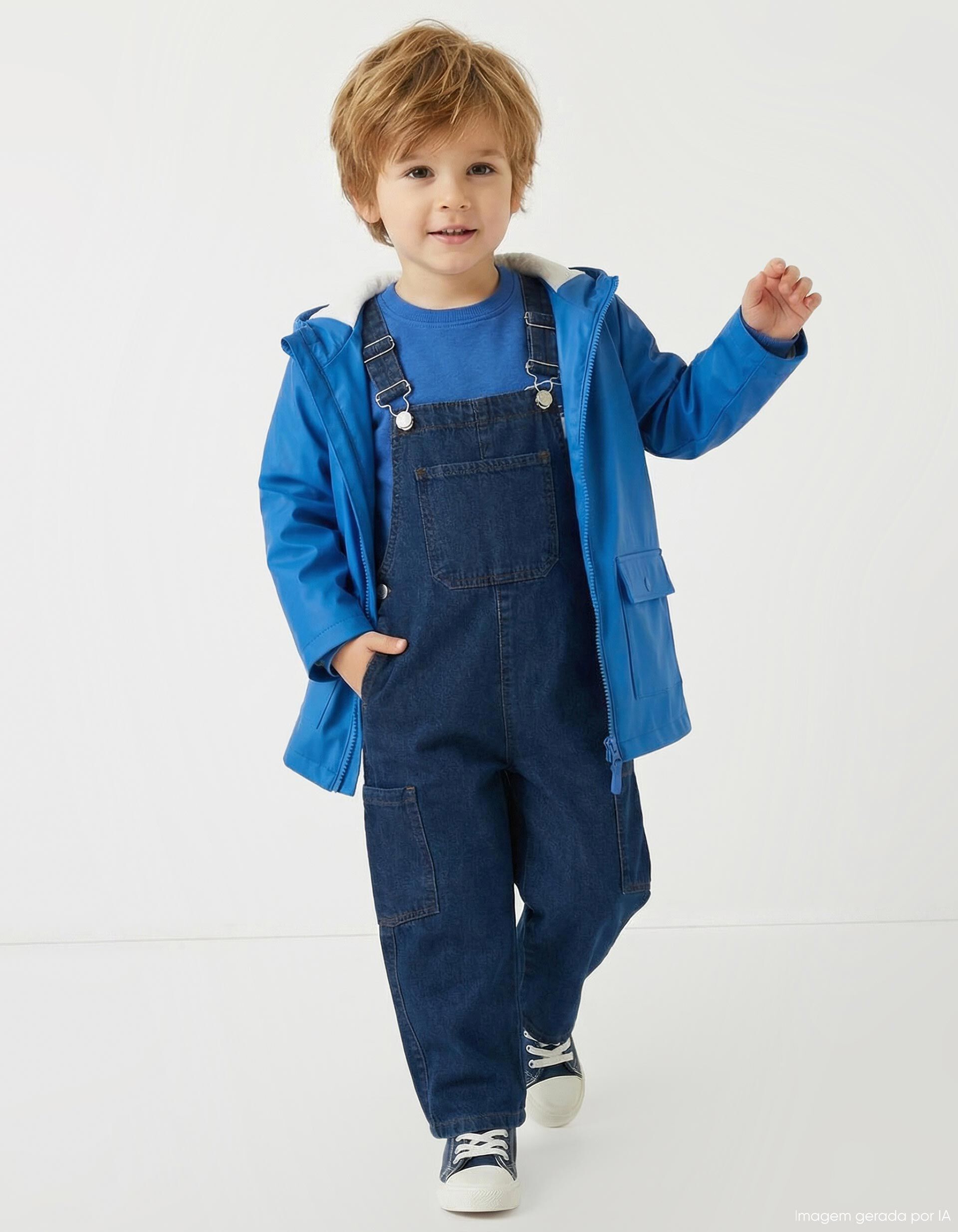 Comprar Online Parka com Capuz, Menino, Azul