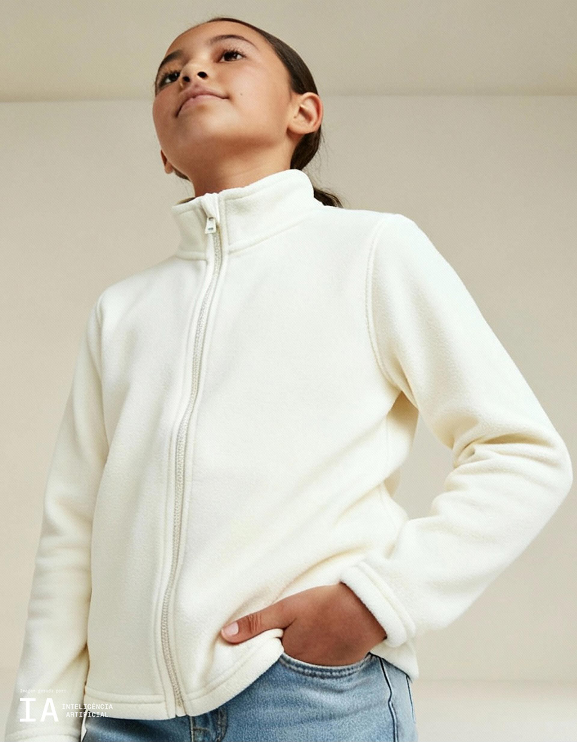 Comprar Online Casaco Polar, Menina, Branco
