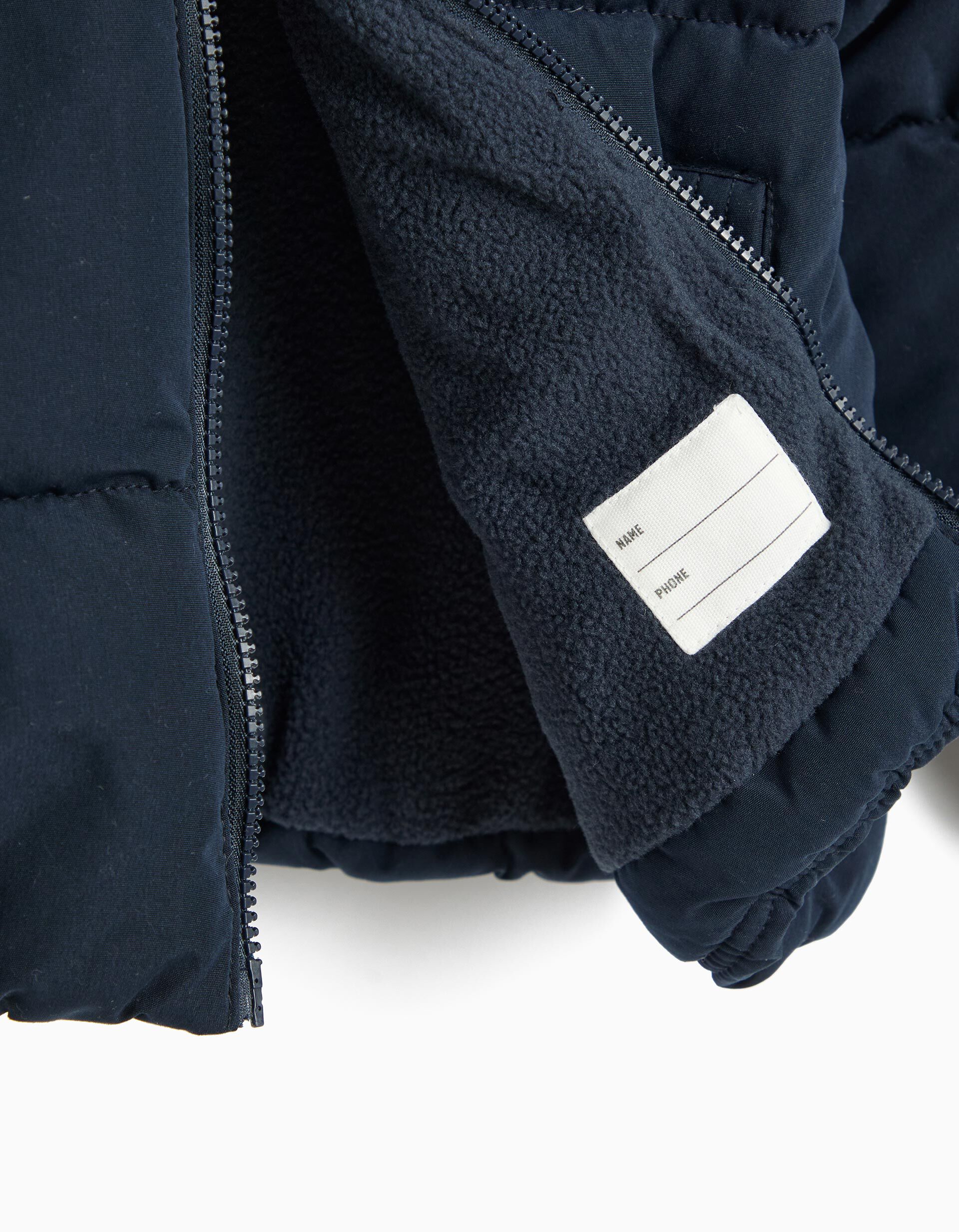 Comprar Online Casaco Acolchoado Com Capuz, Menino, Azul Escuro