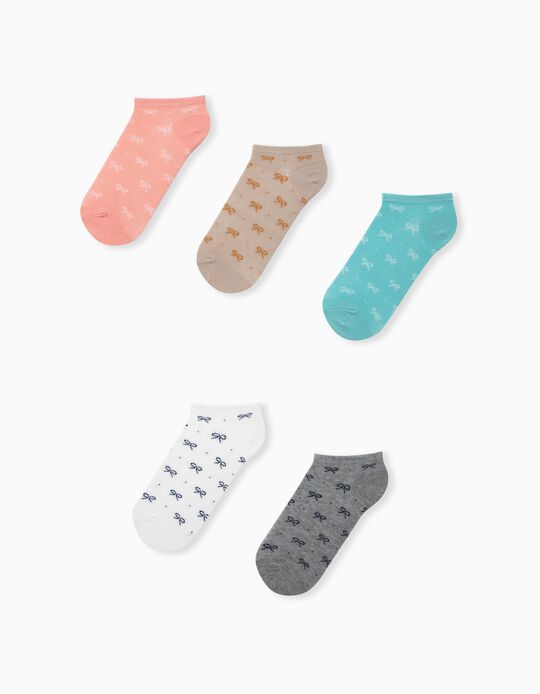 5 Pairs of Assorted Trainer Socks for Children