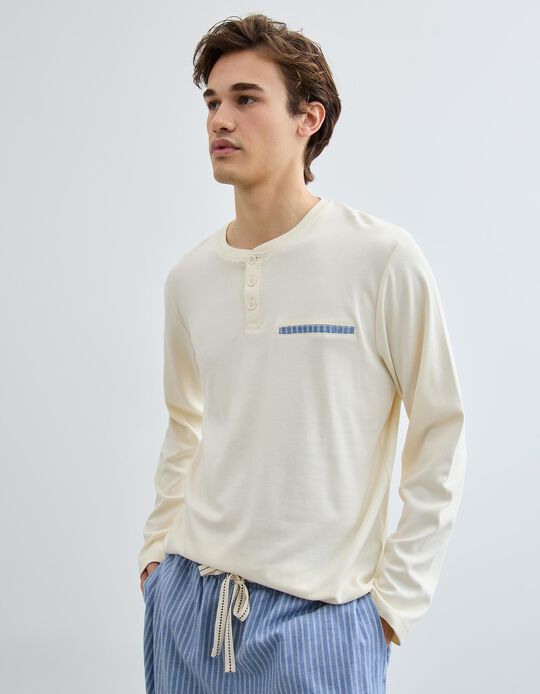 Comprar Online Pijama Riscas, Homem, Branco