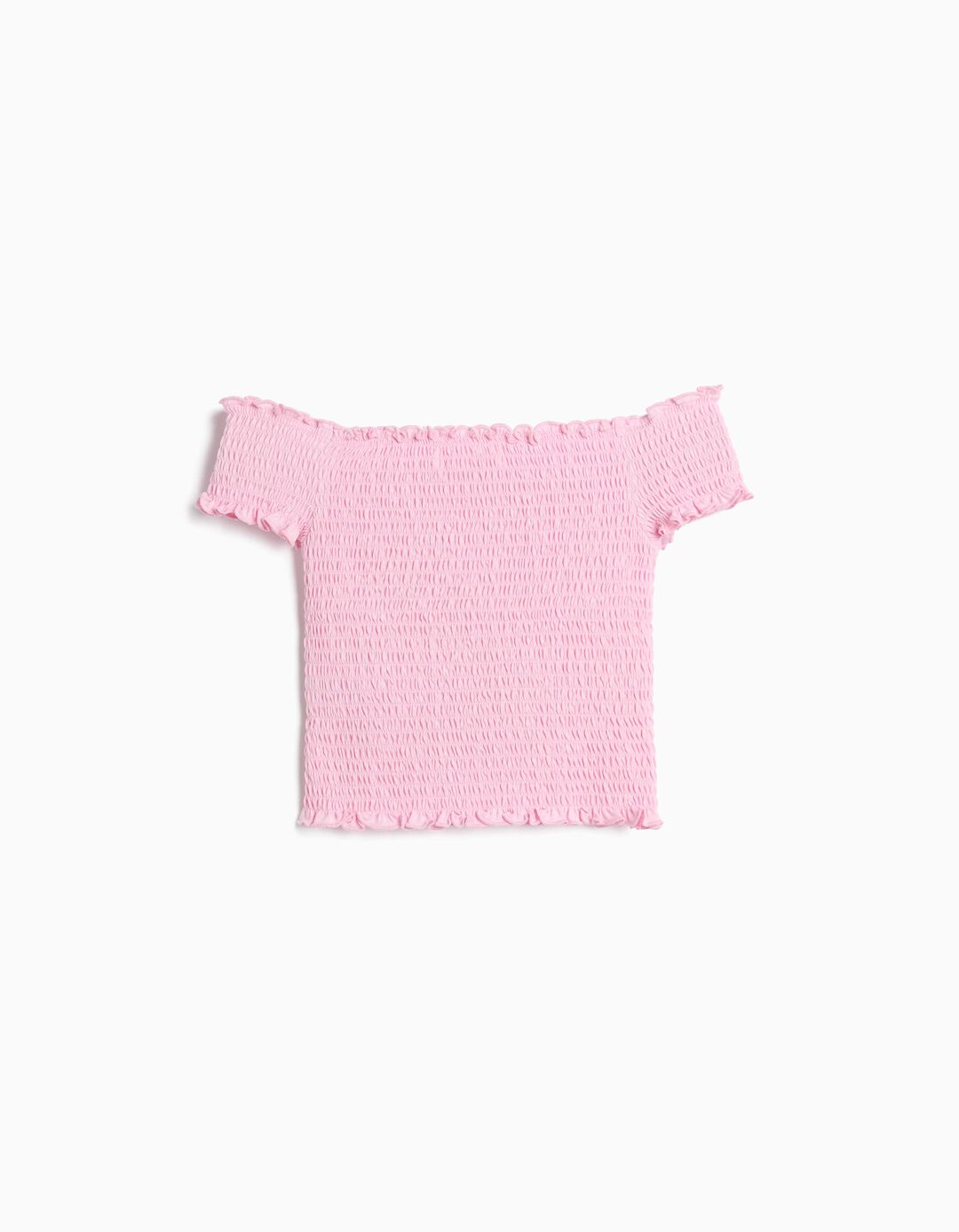 Top Smock, Menina, Rosa Claro